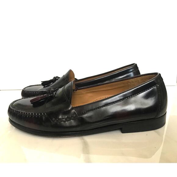 Cole Haan Mens Pinch Tassel Leather Loafers 12 Burgundy main image 4